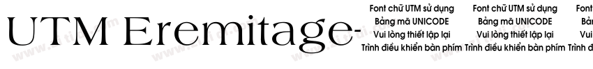 UTM Eremitage字体转换